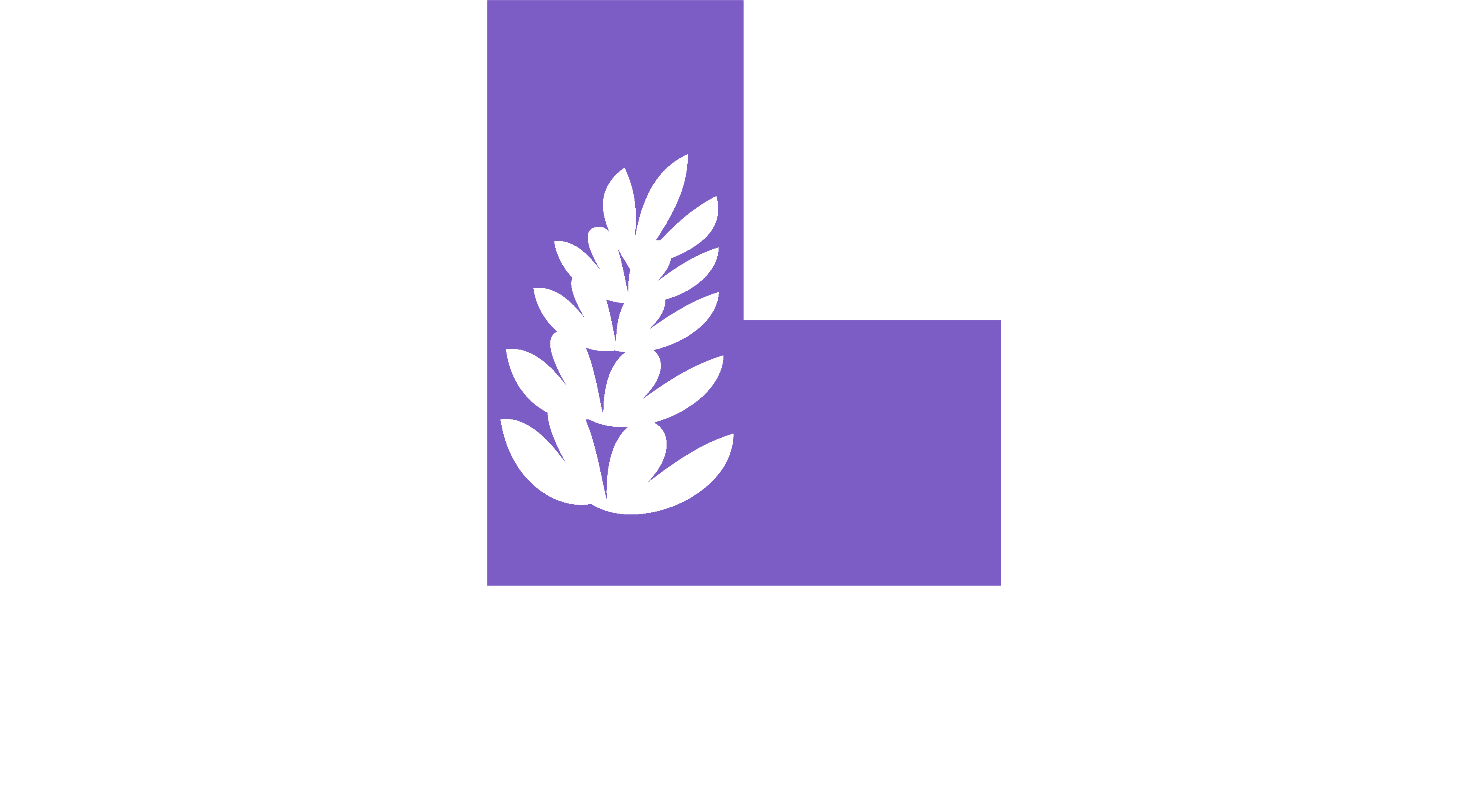 LOGO Lavendelplus - tekst wit